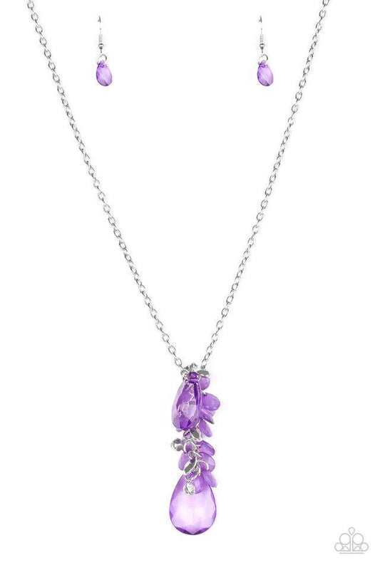 Paparazzi Necklace ~ Summer Solo - Purple