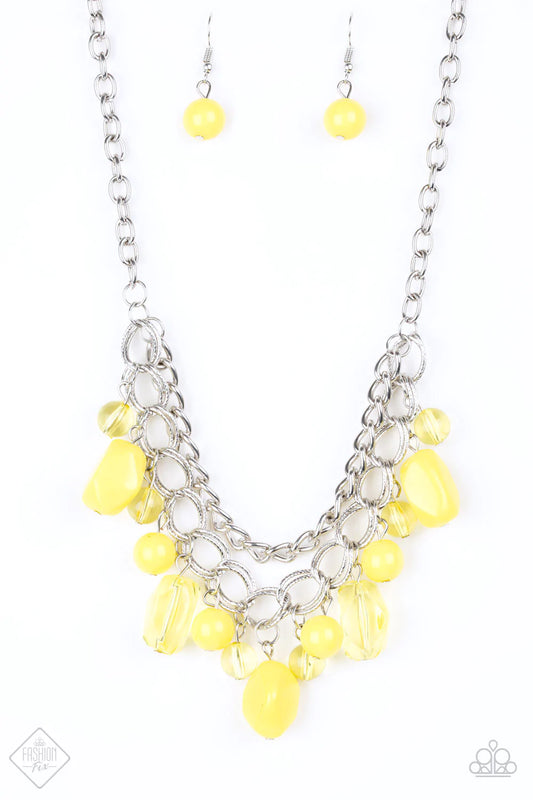 Paparazzi Necklace ~ Brazilian Bay  - Yellow