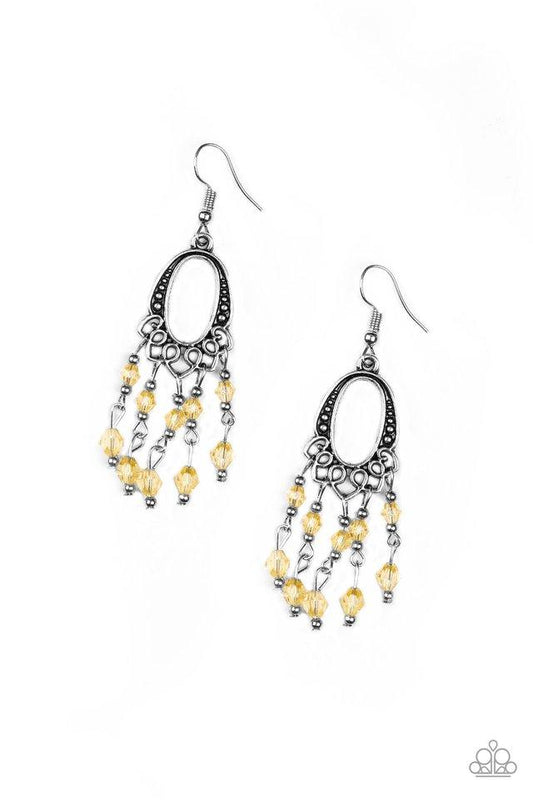 Paparazzi Earring ~ Not The Only Fish In The Sea - Yellow