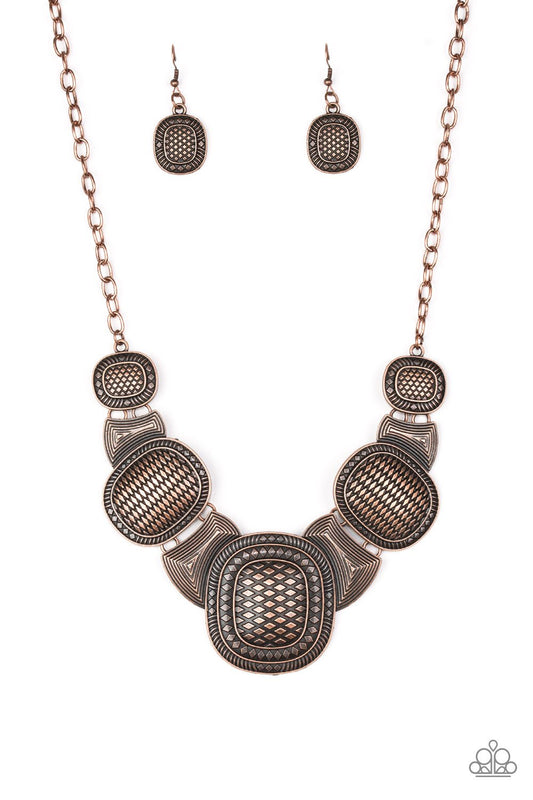 Paparazzi Necklace ~ Prehistoric Powerhouse - Copper