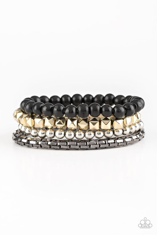 Paparazzi Bracelet ~ Retro Rocker - Multi