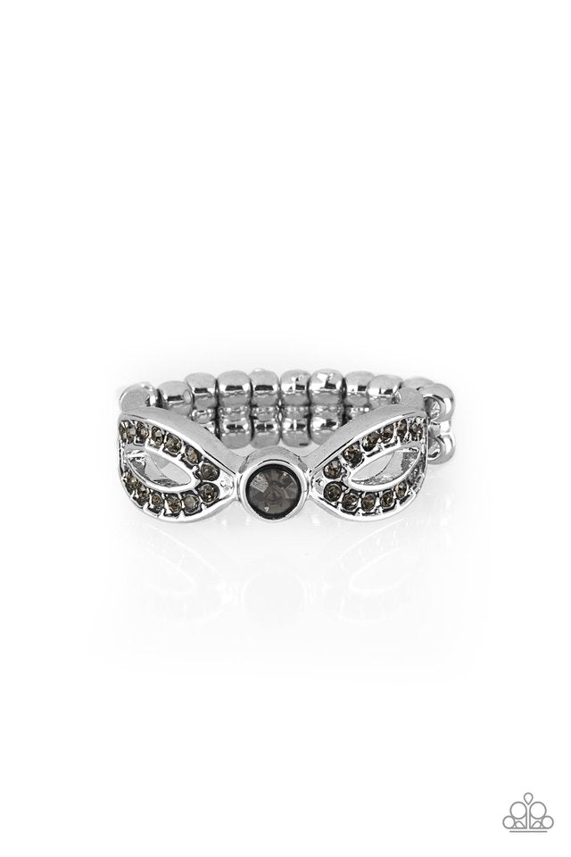 Extra Side Of Elegance - Silver - Paparazzi Ring Image