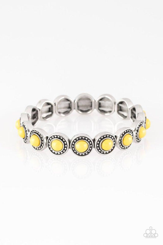 Paparazzi Bracelet ~ Globetrotter Goals - Yellow