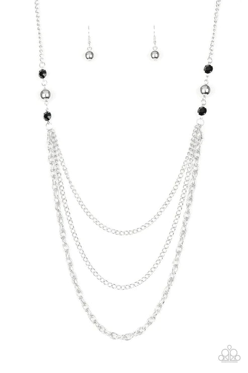 Paparazzi Necklace ~ RITZ It All - Black