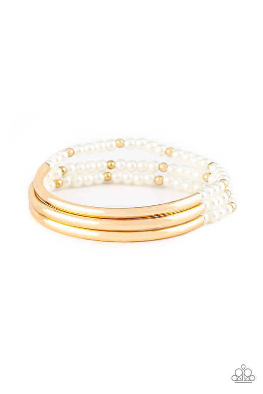 Pulsera Paparazzi ~ City Pretty - Oro