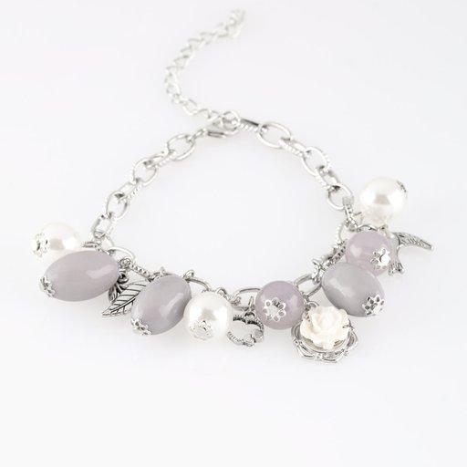 Pulsera Paparazzi ~ Palomas del amor - Plata