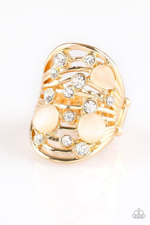 Paparazzi Ring ~ Clear The SWAY! - Gold