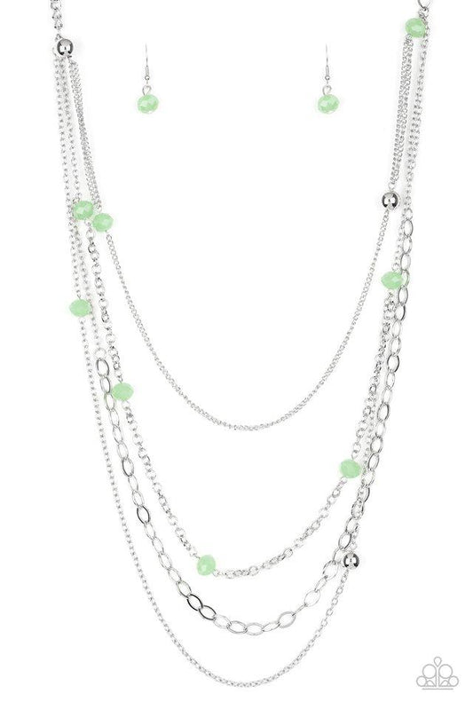 Paparazzi Necklace ~ Glamour Grotto - Green