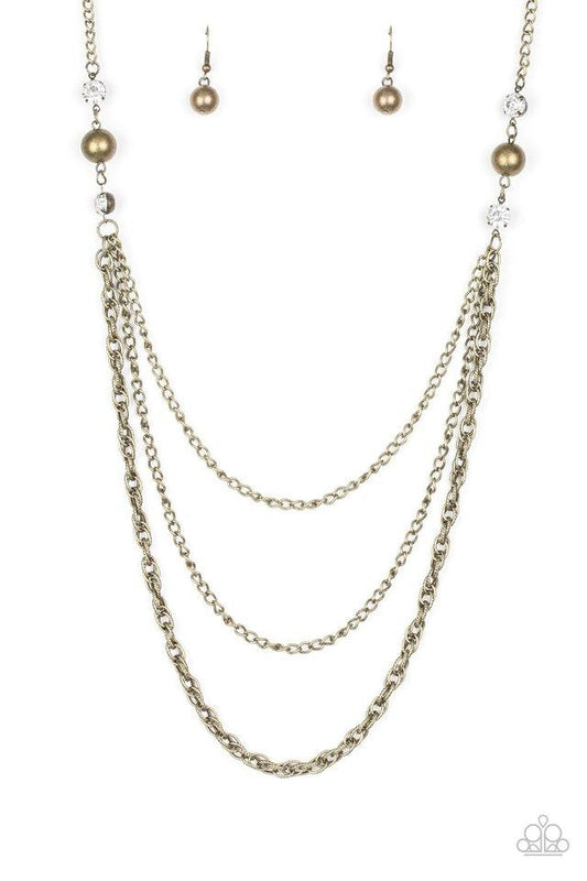 Paparazzi Necklace ~ RITZ It All - Brass