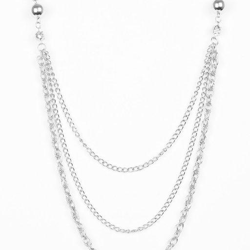 Paparazzi Necklace ~ RITZ It All - White