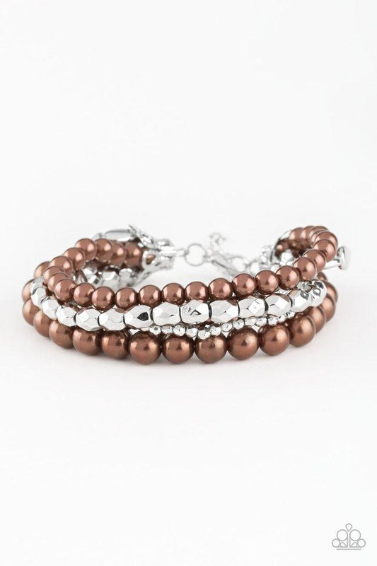 Paparazzi Bracelet ~ Metro Mix Up - Brown