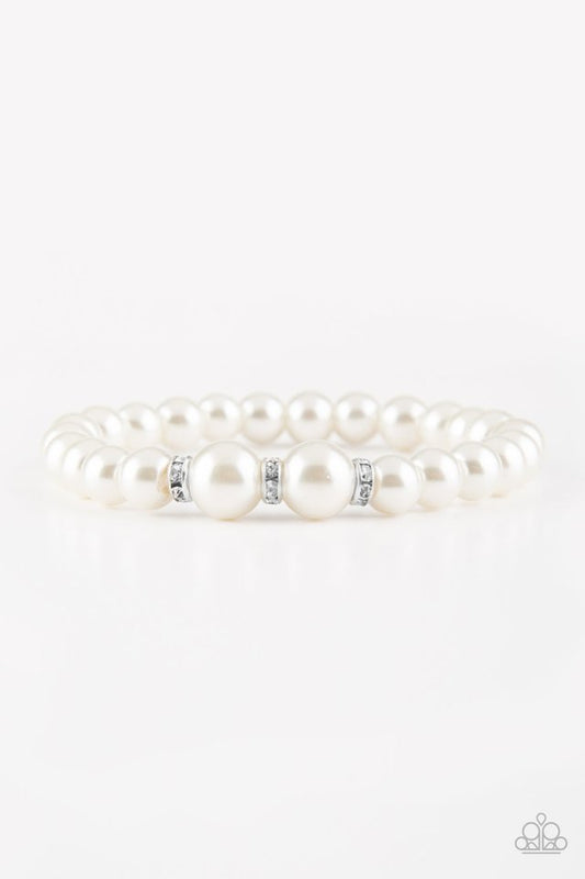 Radiantly Royal - White - Paparazzi Bracelet Image