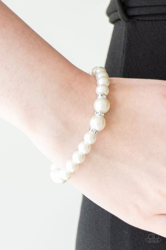 Radiantly Royal - White - Paparazzi Bracelet Image