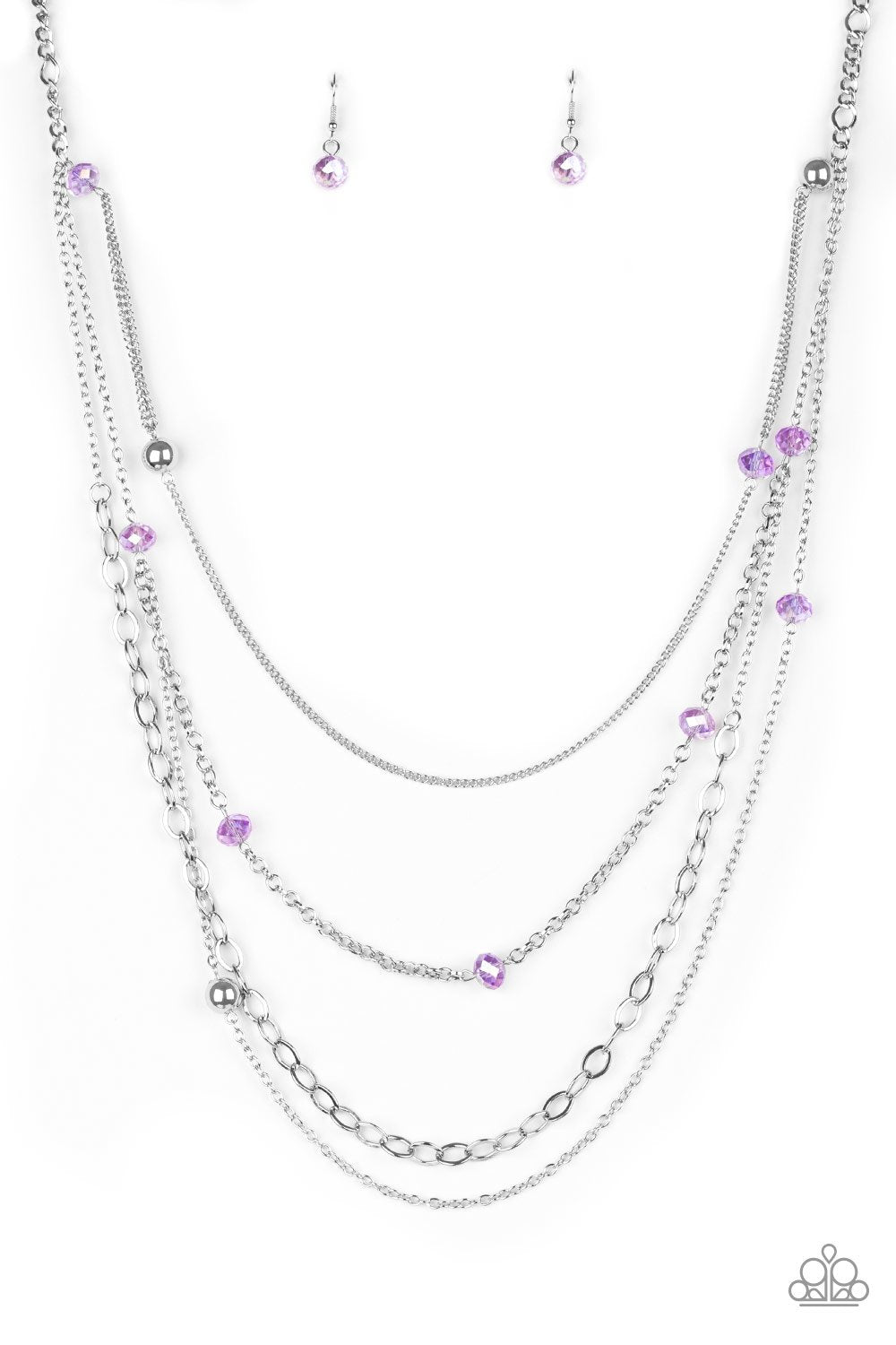 Paparazzi Necklace ~ Glamour Grotto - Purple