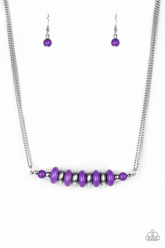 Paparazzi Necklace ~ On Mountain Time - Purple