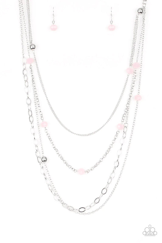 Paparazzi Necklace ~ Glamour Grotto - Pink