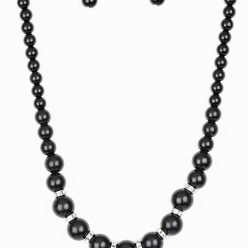 Paparazzi Necklace ~ Showtime Shimmer - Black