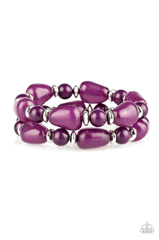 Paparazzi Bracelet ~ Show Us HUEs Boss! - Purple