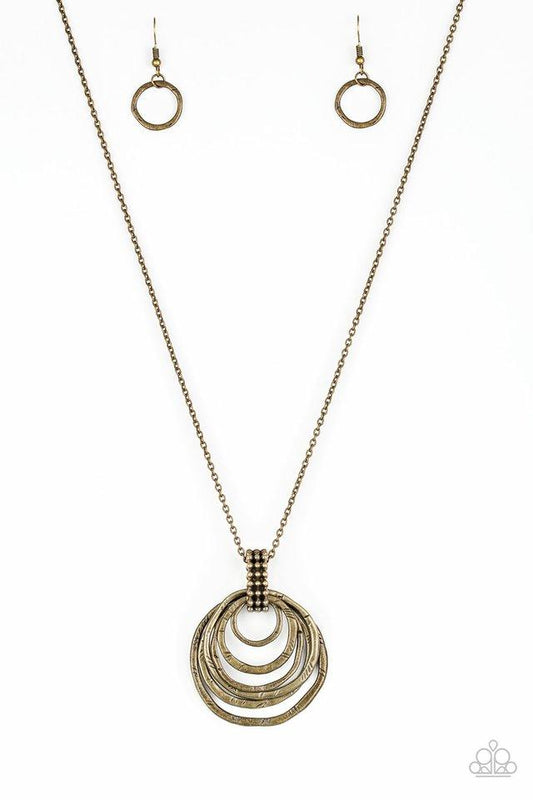 Paparazzi Necklace ~ Rippling Relic - Brass