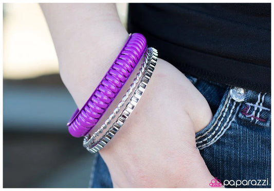 Paparazzi Bracelet ~ A Stand Out Performance - Purple