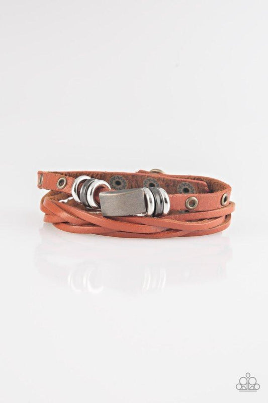 Paparazzi Bracelet ~ Road Rally - Brown