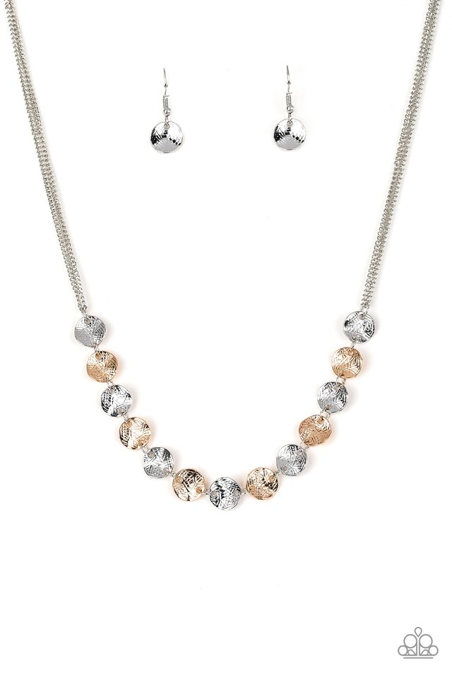 Simple Sheen - Silver - Paparazzi Necklace Image