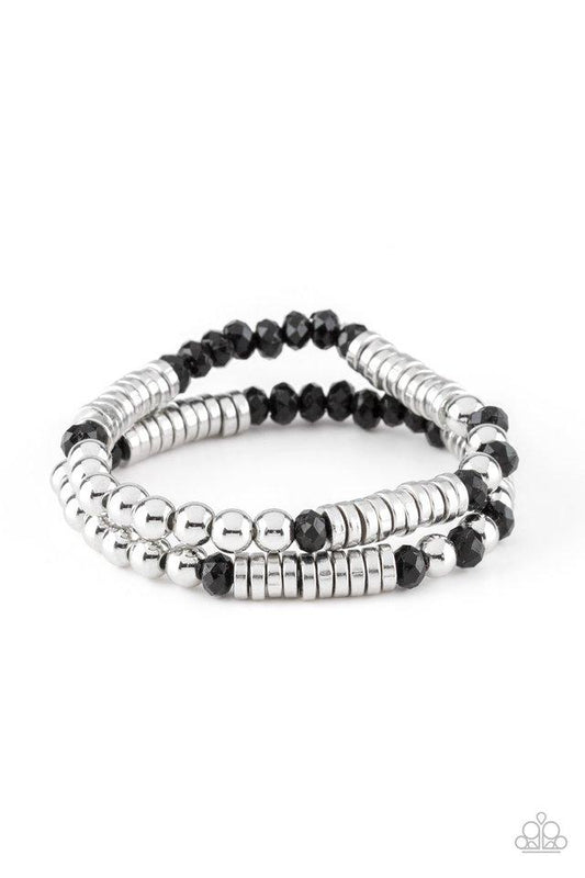 Pulsera Paparazzi ~ Muy elegante - Negro