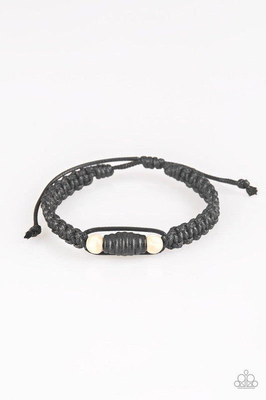 Paparazzi Bracelet ~ Tiki Traveler - Black