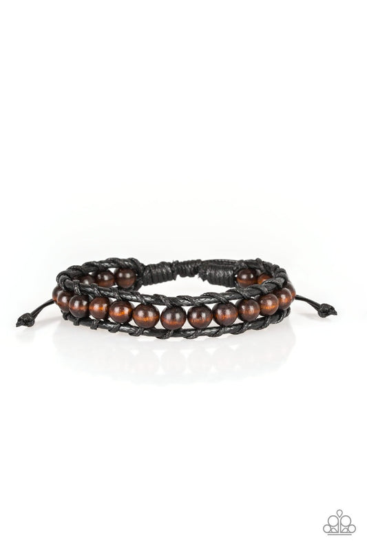 Pulsera Paparazzi ~ Rural Rover - Negro