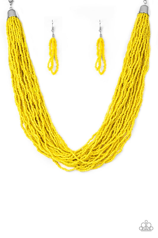 Paparazzi Necklace ~ The Show Must CONGO On! - Yellow