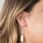 Courageously Canyon - White - Paparazzi Earring Image