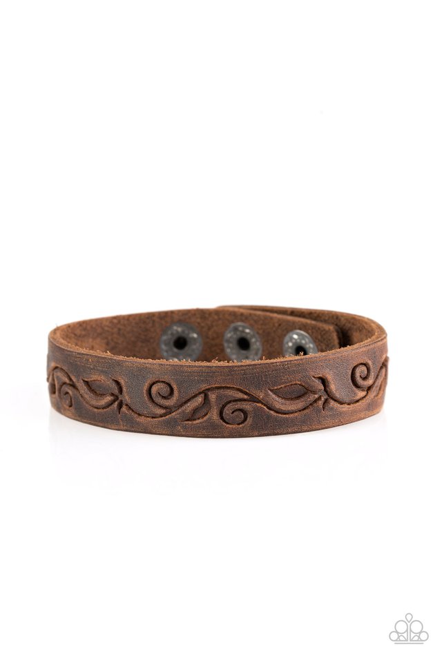 Fearless Forager - Brown - Paparazzi Bracelet Image