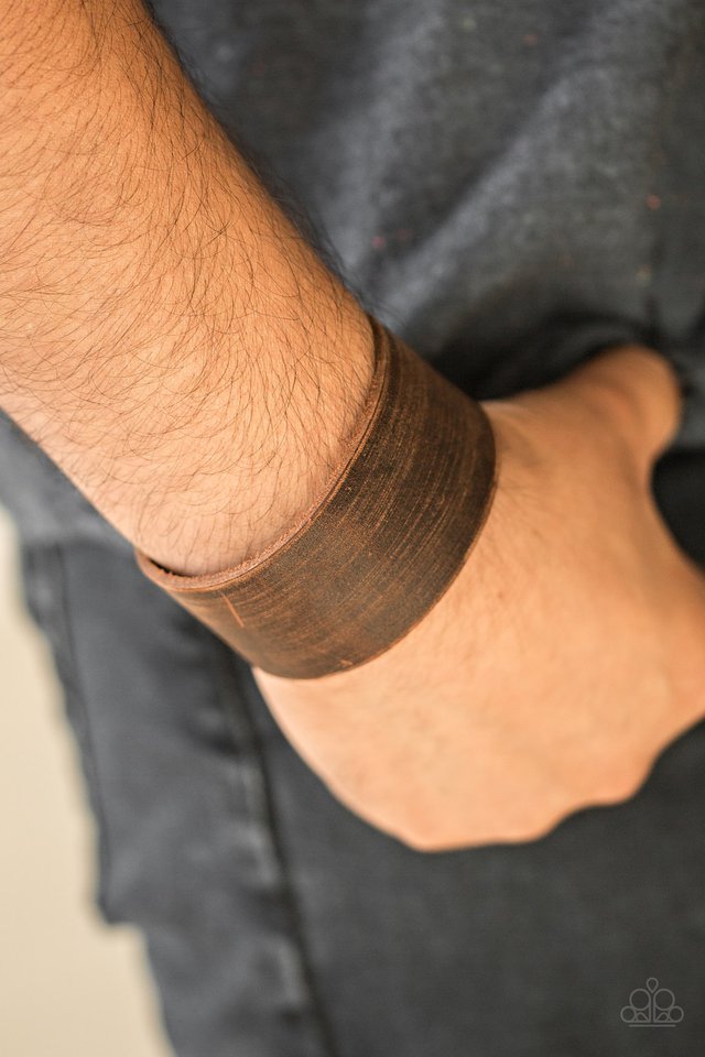 Casually Cowboy - Brown - Paparazzi Bracelet Image