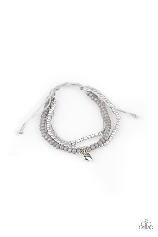 Pulsera Paparazzi ~ Reckless Romance - Plata