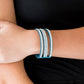 Rollin In Rhinestones - Blue - Paparazzi Bracelet Image