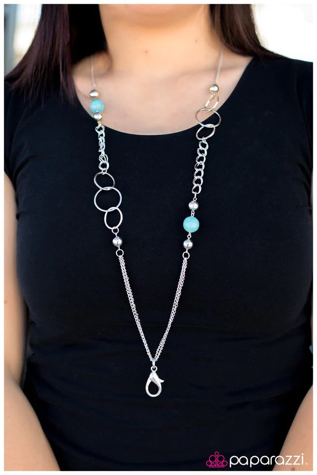 Paparazzi Necklace ~ A Natural Leader - Blue