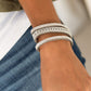 Rollin In Rhinestones - Silver - Paparazzi Bracelet Image