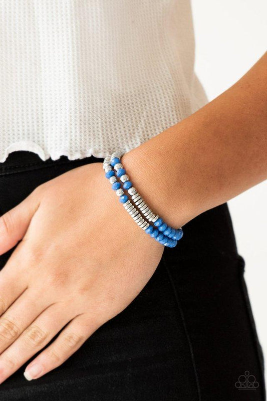 Paparazzi Bracelet ~ Downright Dressy - Blue