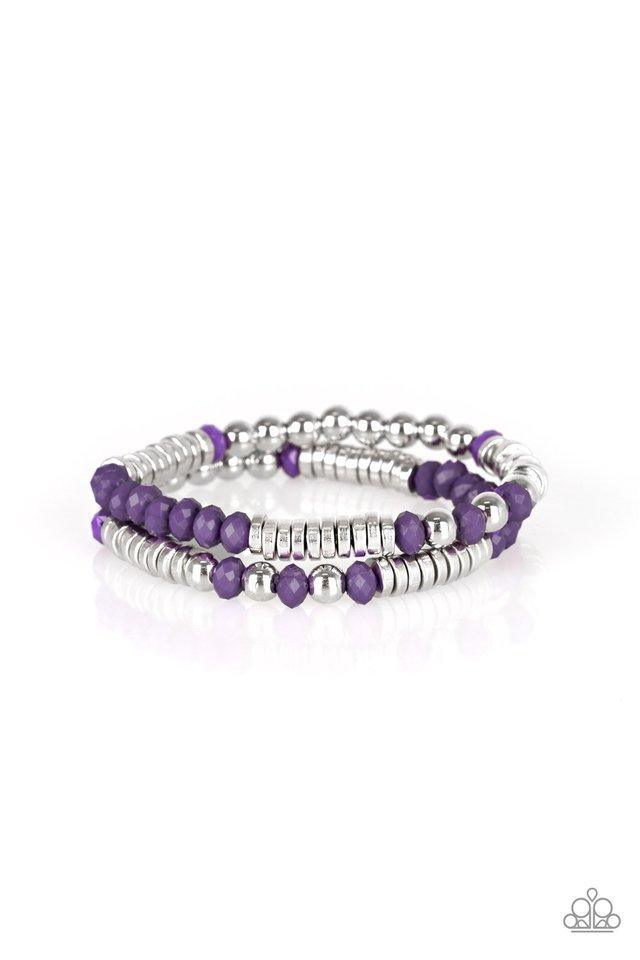 Paparazzi Bracelet ~ Downright Dressy - Purple