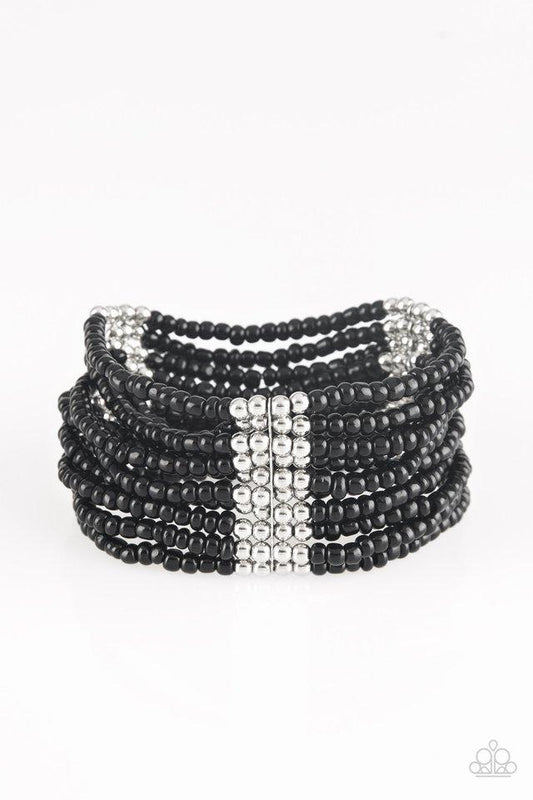 Pulsera Paparazzi ~ Outback Odyssey - Negro