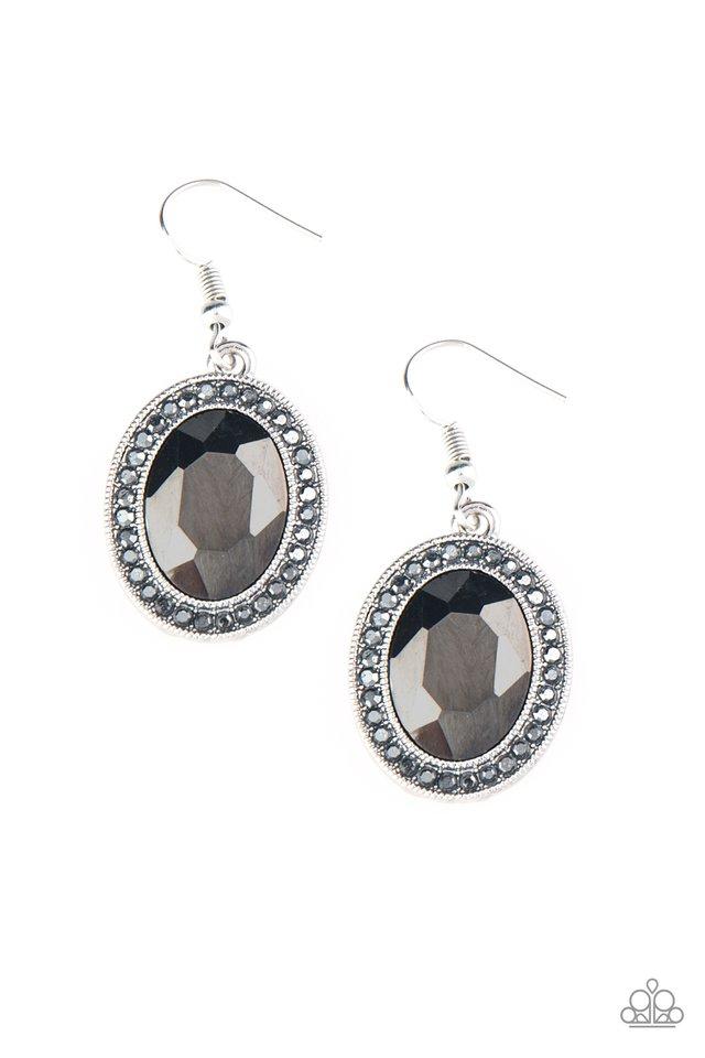 Paparazzi Earring ~ Only FAME In Town - Silver