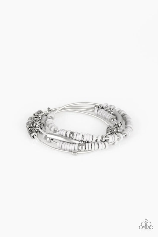 Paparazzi Bracelet ~ Tribal Spunk - Silver