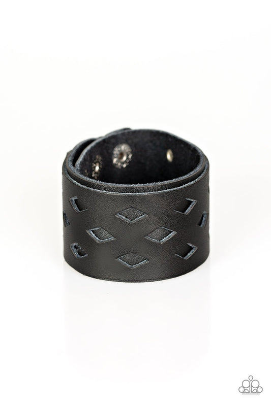 Paparazzi Bracelet ~ Bucking Bronco - Black