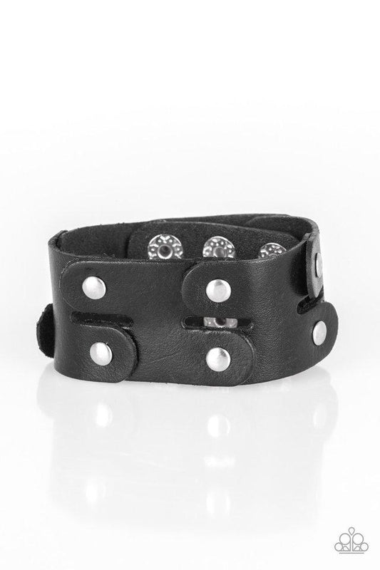 Pulsera Paparazzi ~ Downright Desperado - Negro