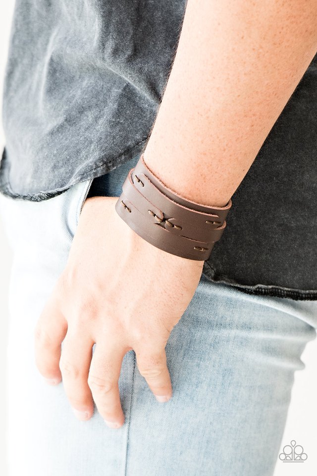 In or OUTLAW - Brown - Paparazzi Bracelet Image