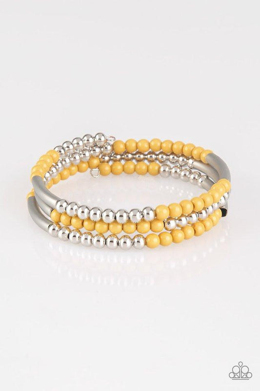 Paparazzi Bracelet ~ Tourist Trap - Yellow