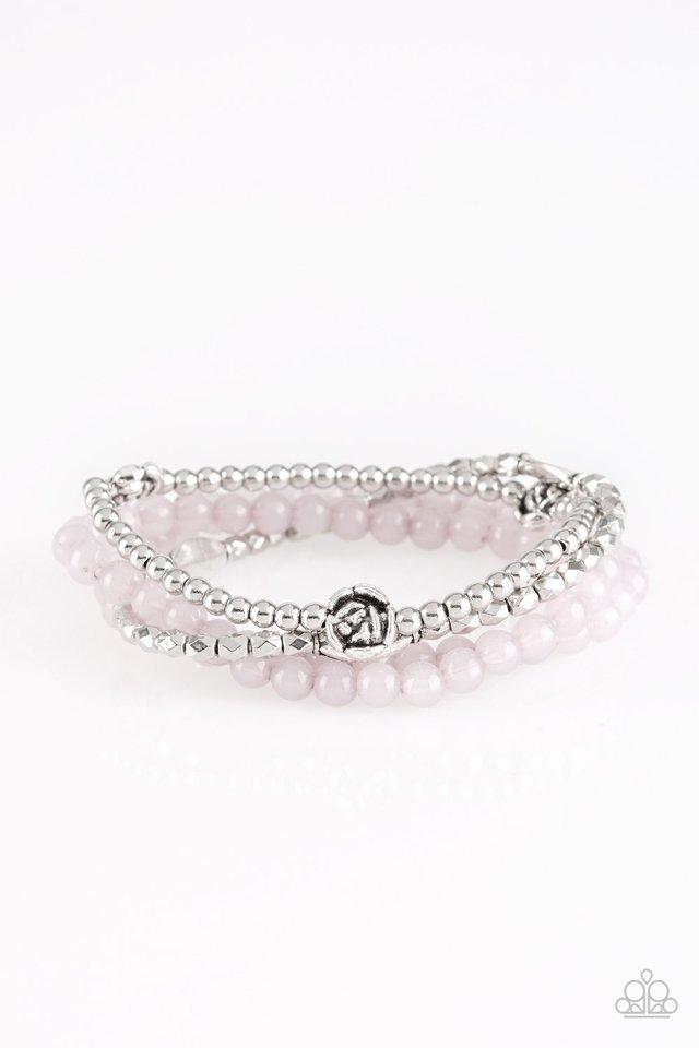 Pulsera Paparazzi ~ Ranúnculos florecientes - Plata