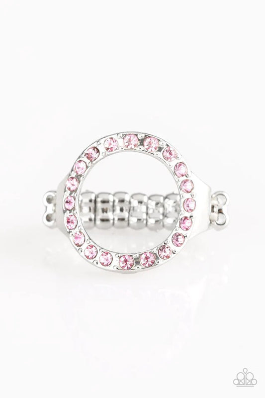 Paparazzi Ring ~ One-GLAM Band - Pink