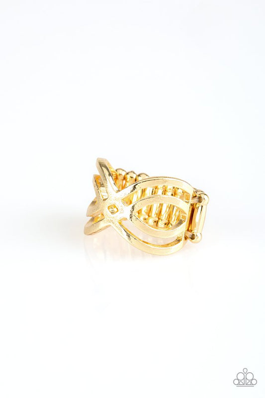 Infinite Fashion - Gold - Paparazzi Ring Image