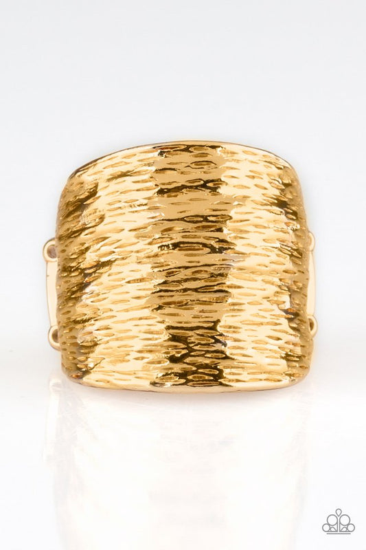 Paleo Patterns - Gold - Paparazzi Ring Image